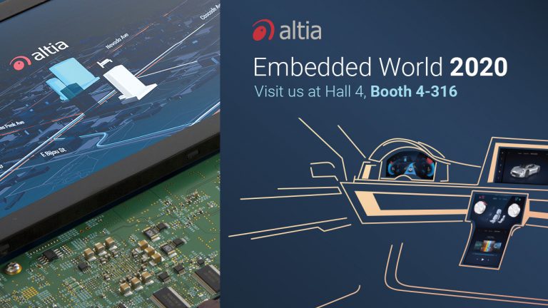 Altia sera au Embedded World 2020 — Rencontrez-nous là-bas !