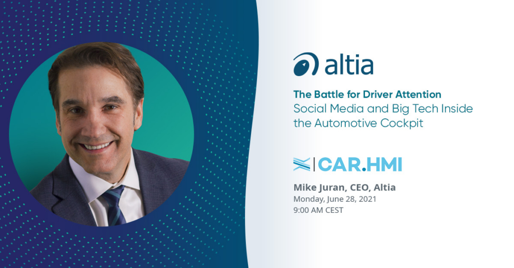 Mike Juran's presentation description for Car HMI Europe