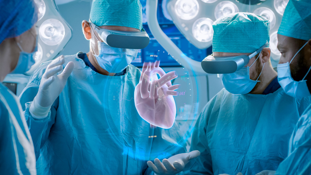 3D and VR UI in surgery