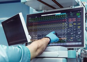 medical monitor in operating room