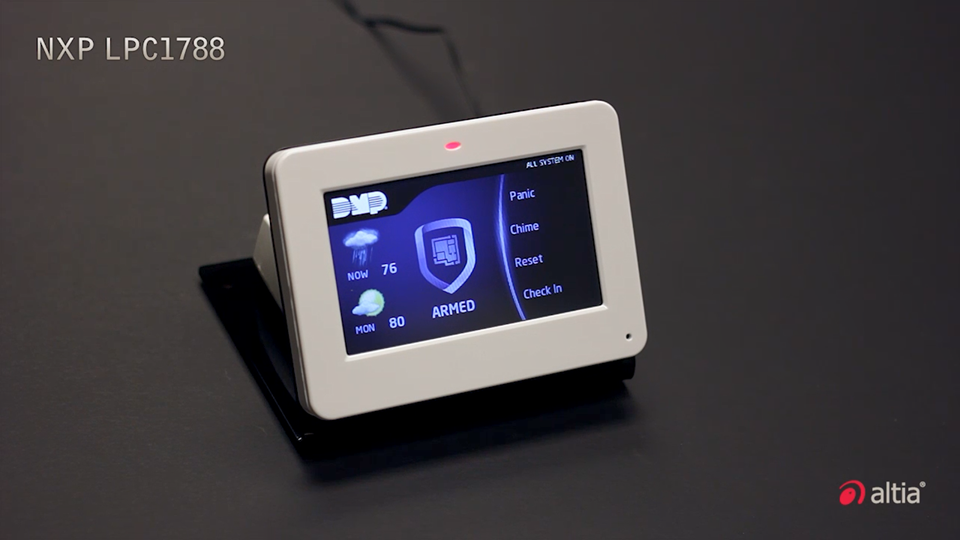 Altia in Production DMP Security Device on NXP LPC1788