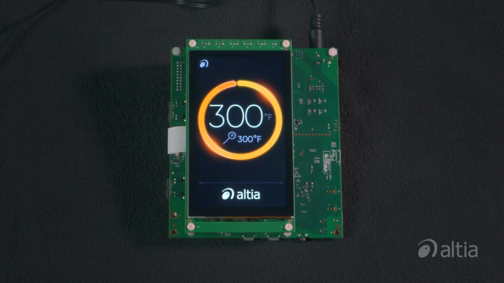 Altia Multi-Industry GUI on NXP RT1170 Crossover MCU