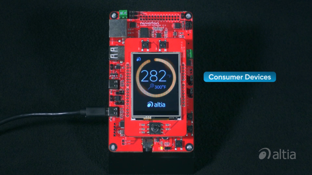 Altia Multi-Industry GUI on Nuvoton NUC980
