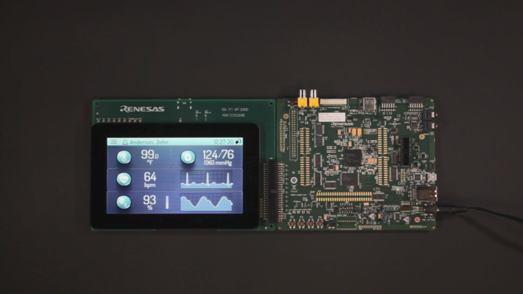 Altia Patient Monitor GUI on Renesas RZ-AH