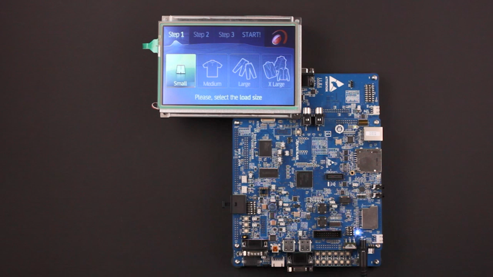 Altia Washing Machine GUI on Renesas RZ-AH