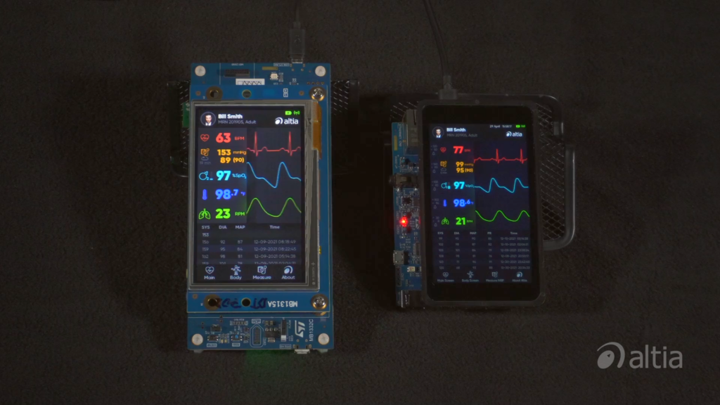 Altia’s Scalable GUI Solutions for STM32 Series (H7 and MP1)